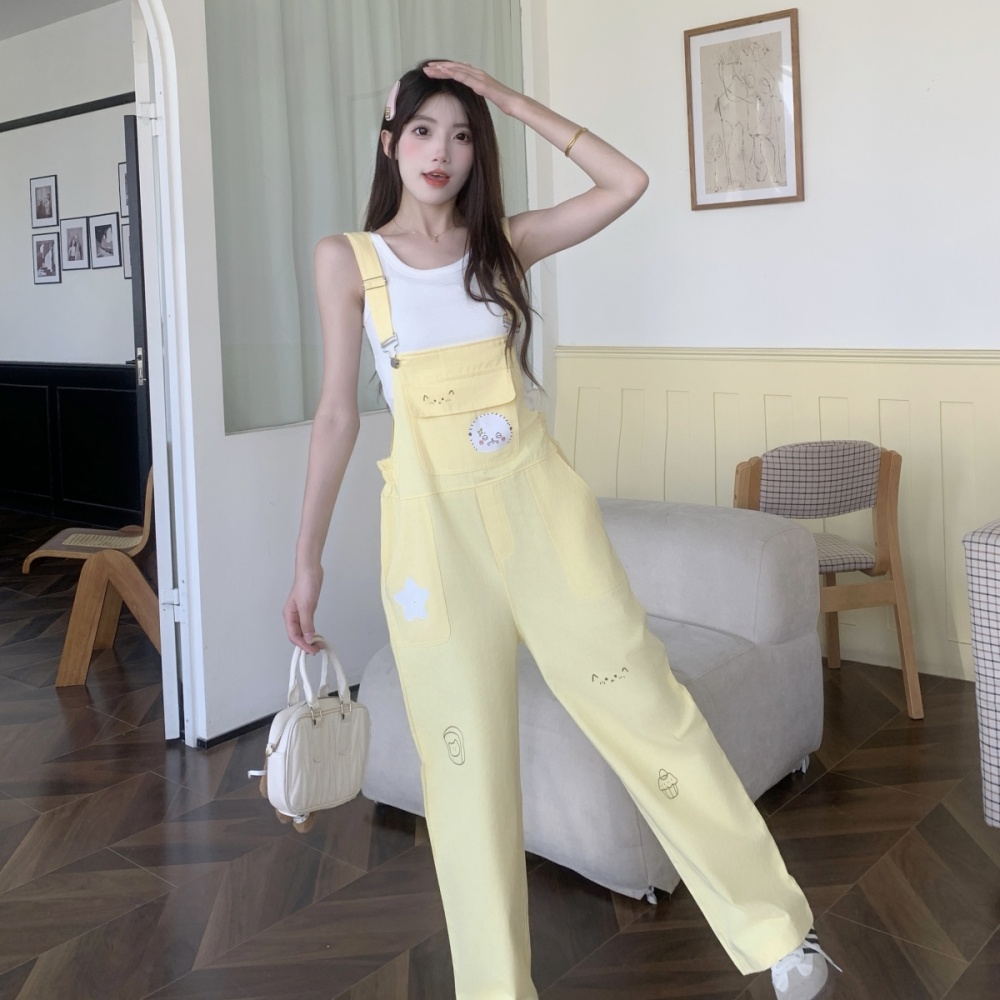 Summer maiden work clothing Korean style long pants a set