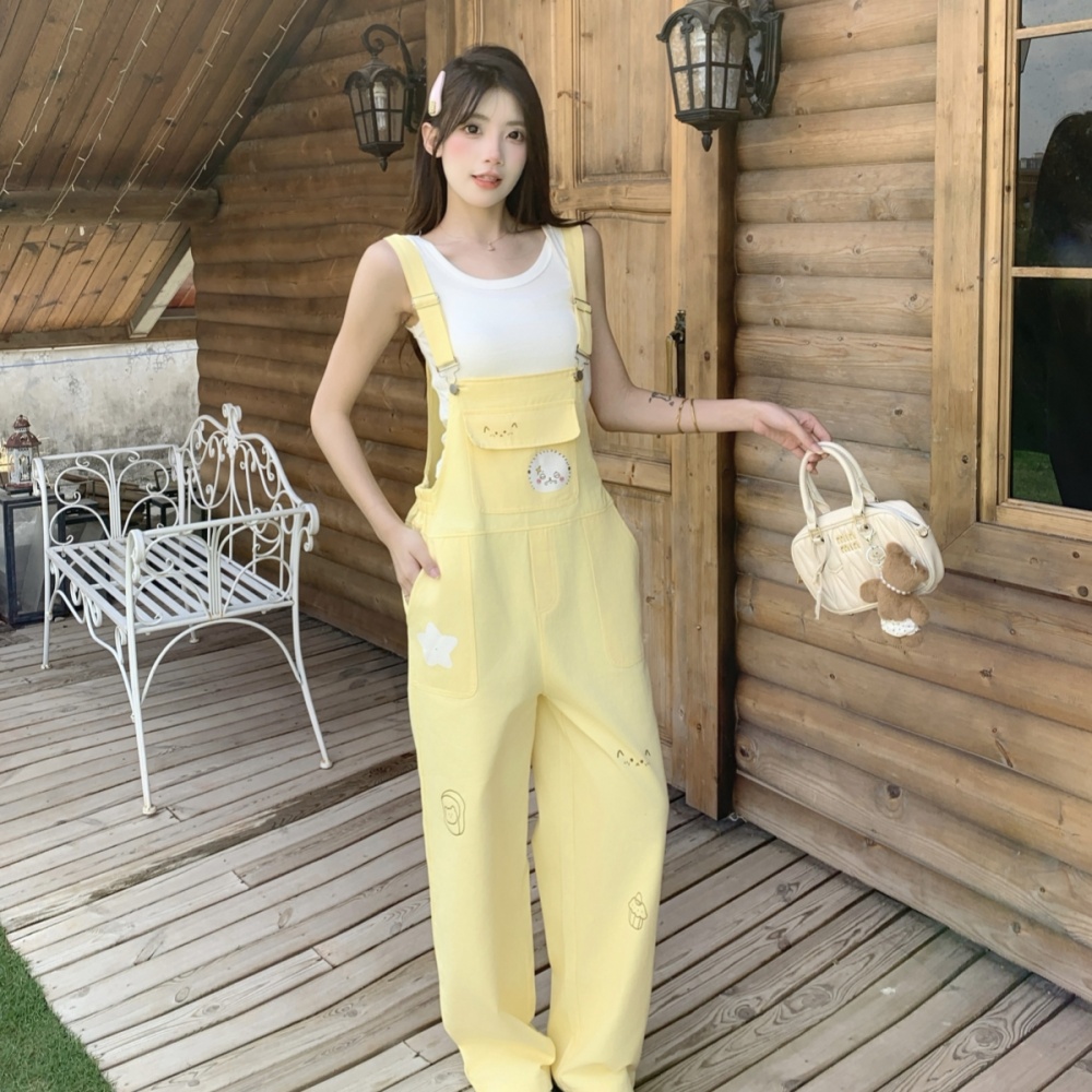 Summer maiden work clothing Korean style long pants a set