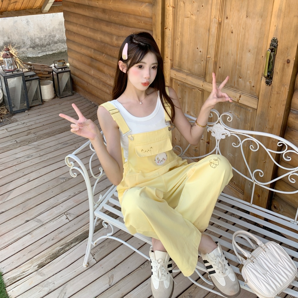 Summer maiden work clothing Korean style long pants a set