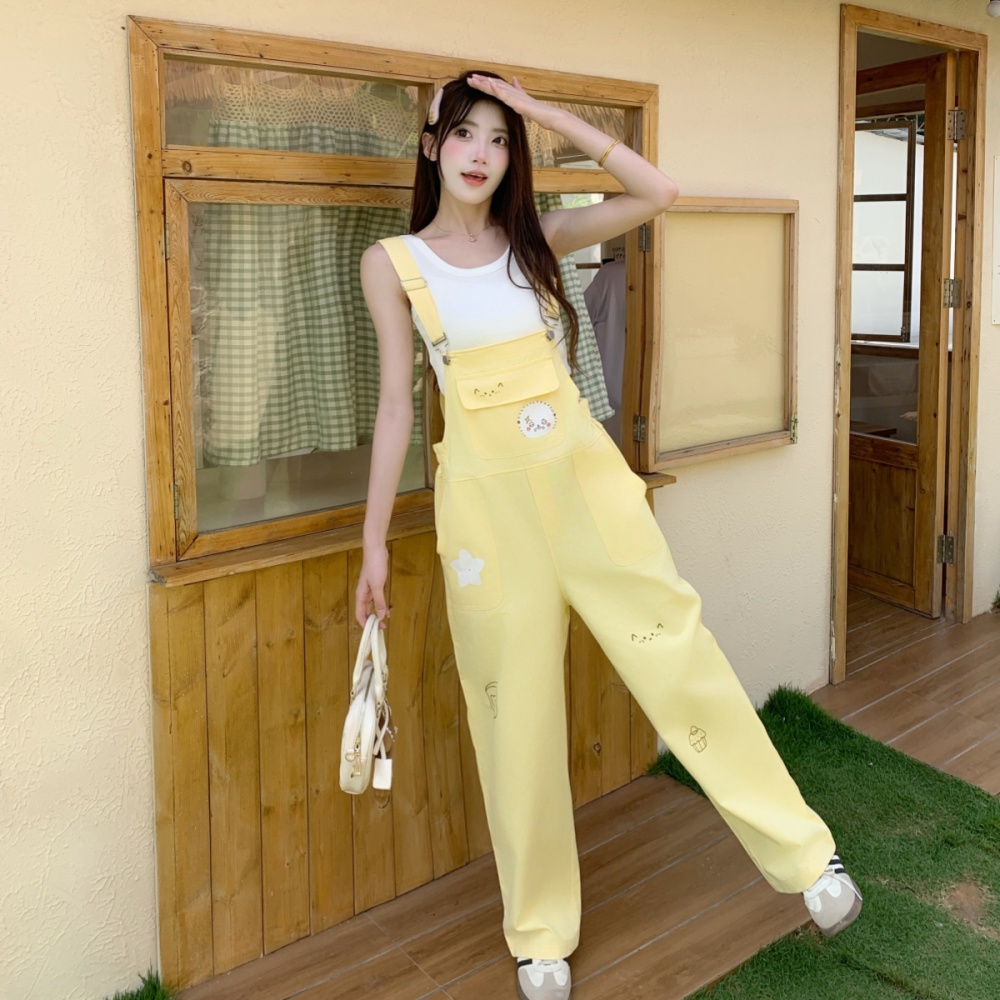 Summer maiden work clothing Korean style long pants a set