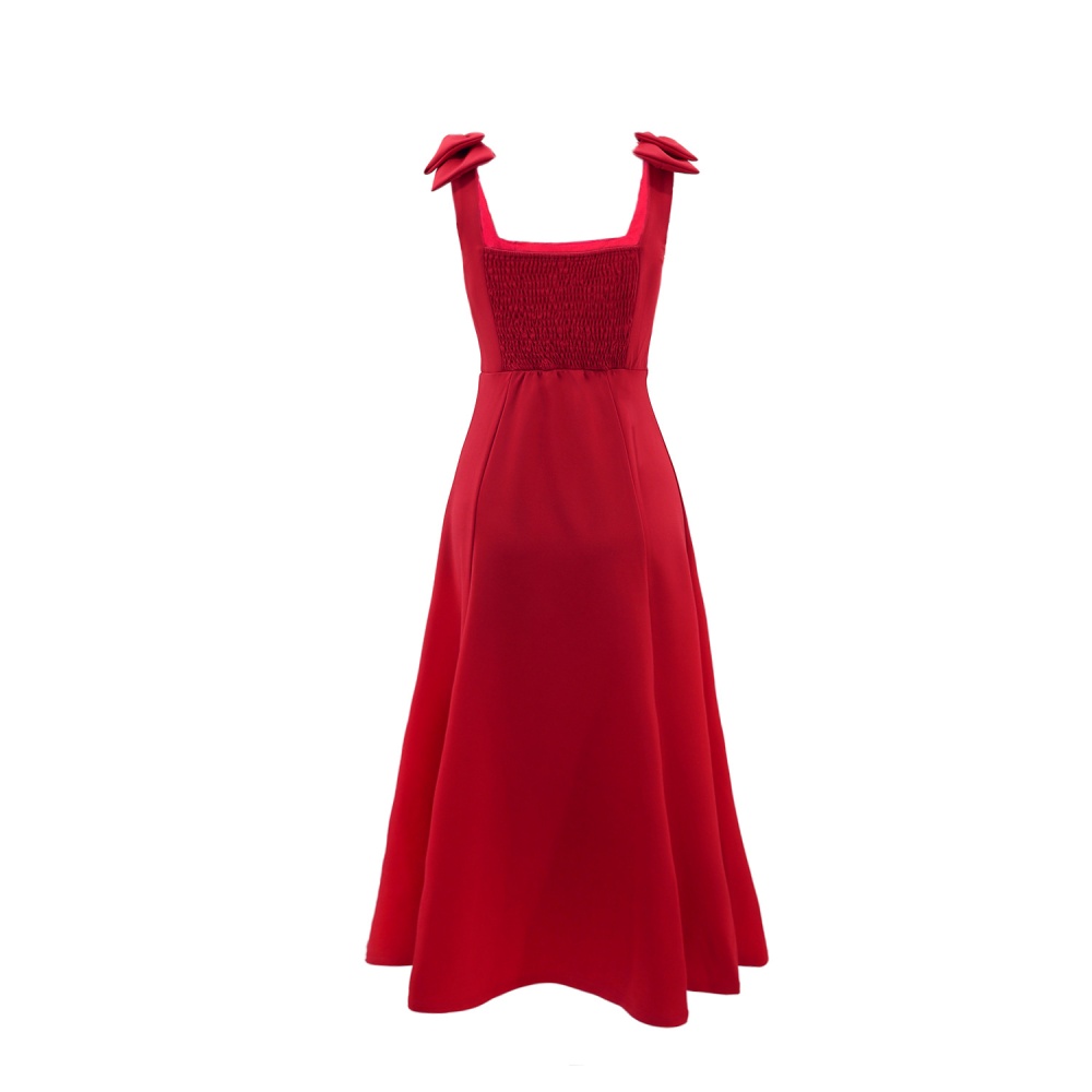 European style temperament bow pure dress