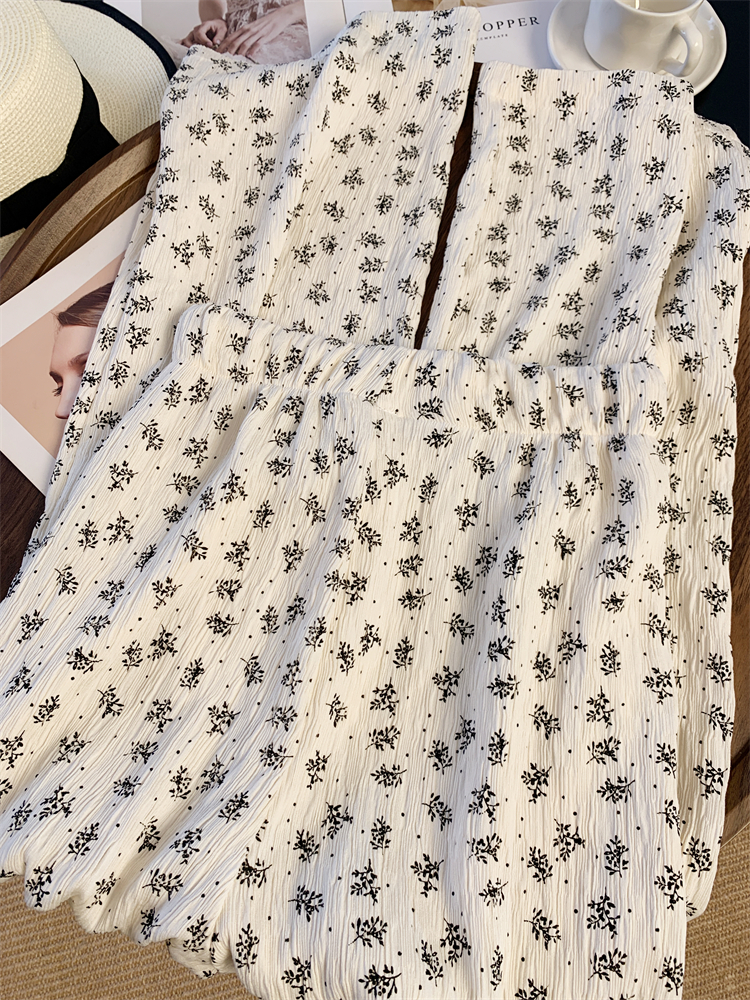 Loose casual pants summer wide leg pants for women