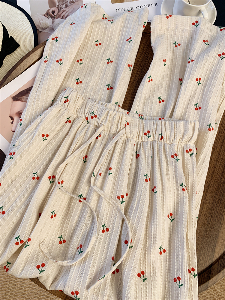 Summer high waist wide leg pants all-match casual pants