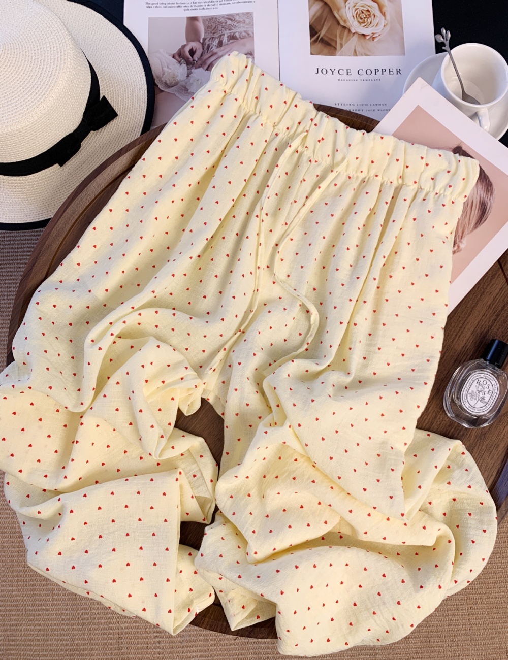 Loose Casual show young pants lazy heart wide leg pants