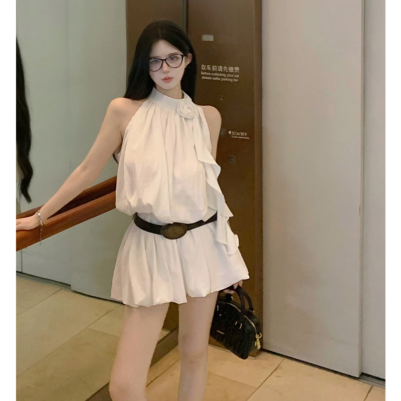 Summer niche dress spicegirl A-line T-back for women