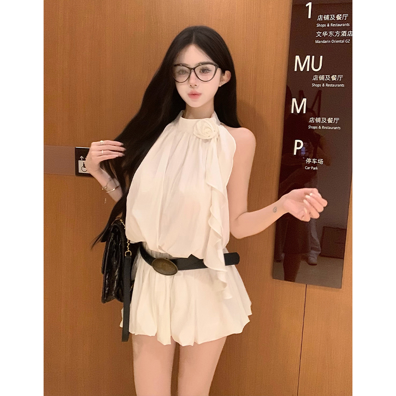 Summer niche dress spicegirl A-line T-back for women