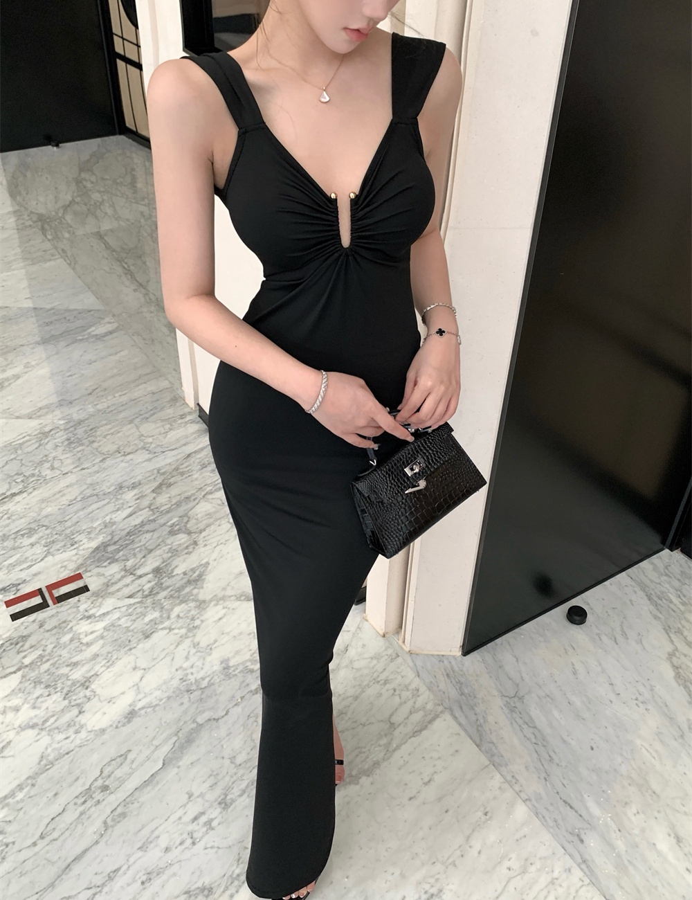 Summer sexy halter slim dress