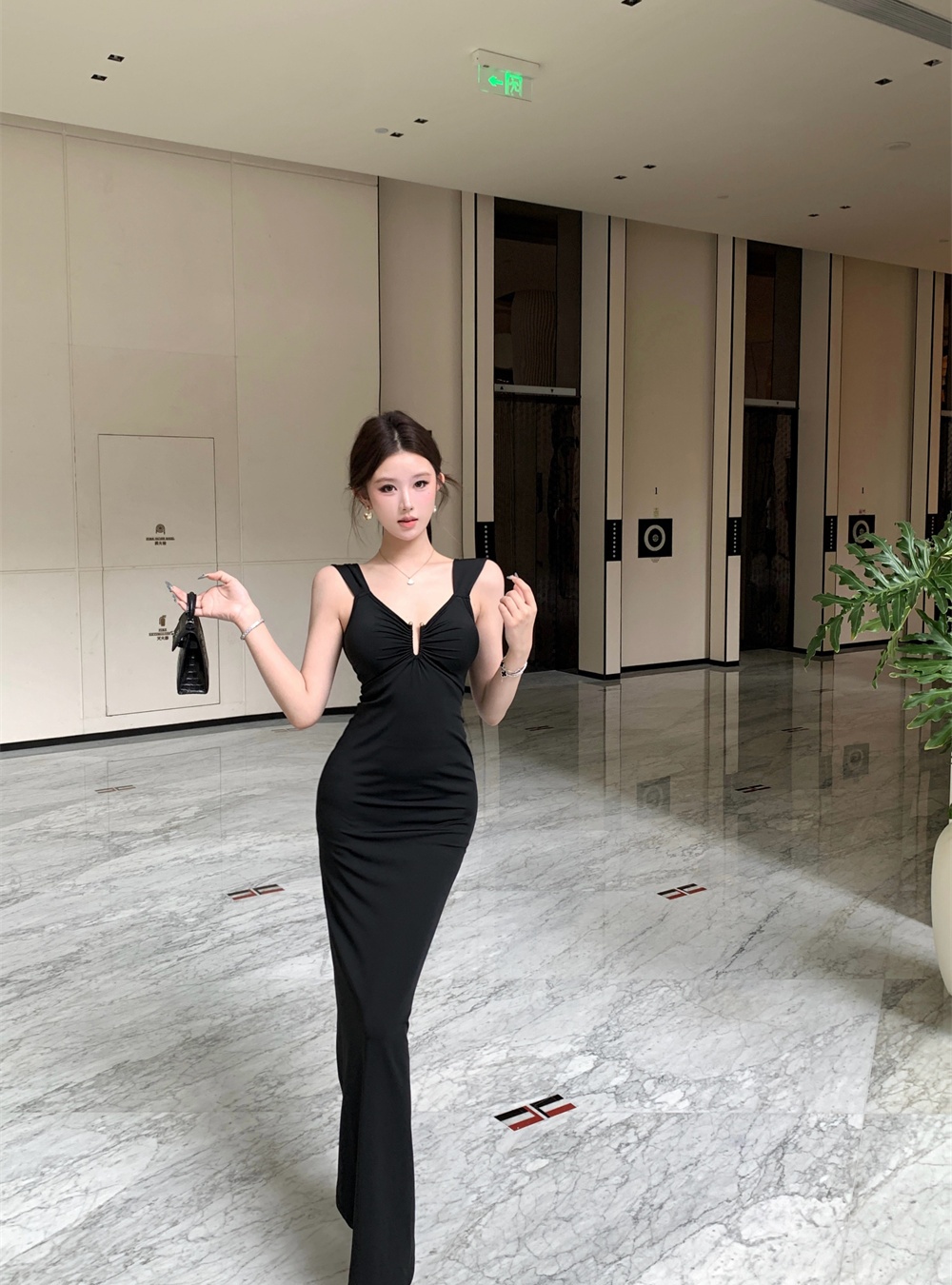 Summer sexy halter slim dress