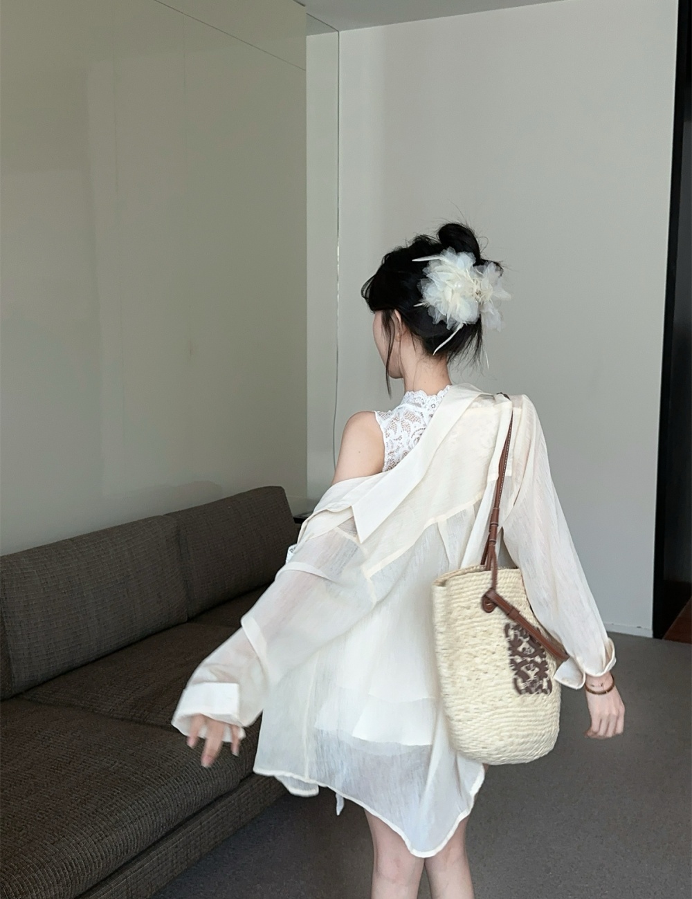 Sunscreen pocket loose comfort lazy shirt