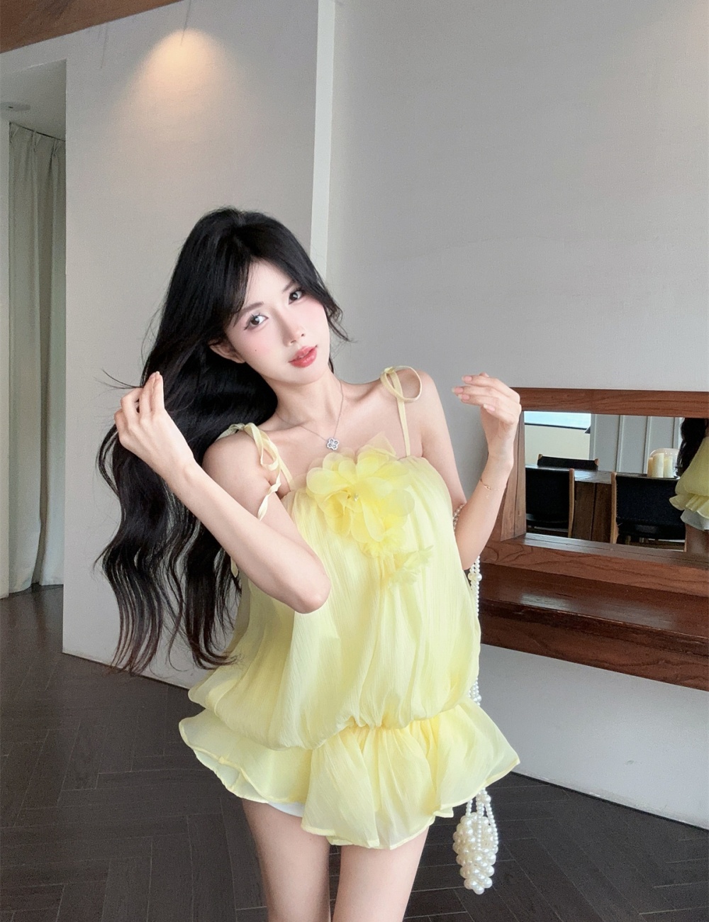 Maiden bandage flowers summer niche strapless tops for women