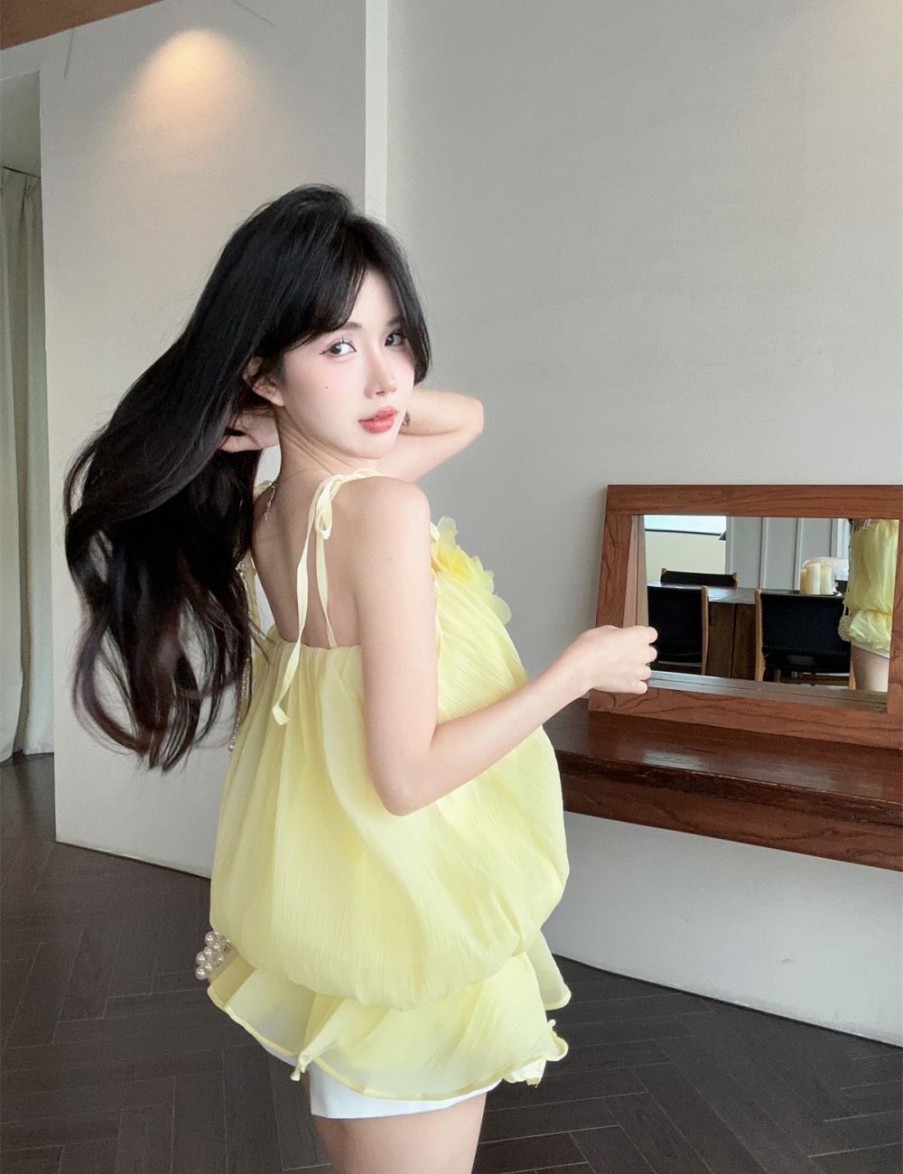 Maiden bandage flowers summer niche strapless tops for women