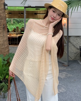 Perspective long smock lazy hollow tops for women