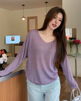 Sunscreen long sleeve smock loose sweater for women