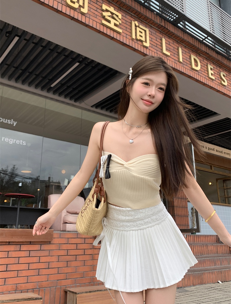 Spring and summer niche vest all-match tops for women