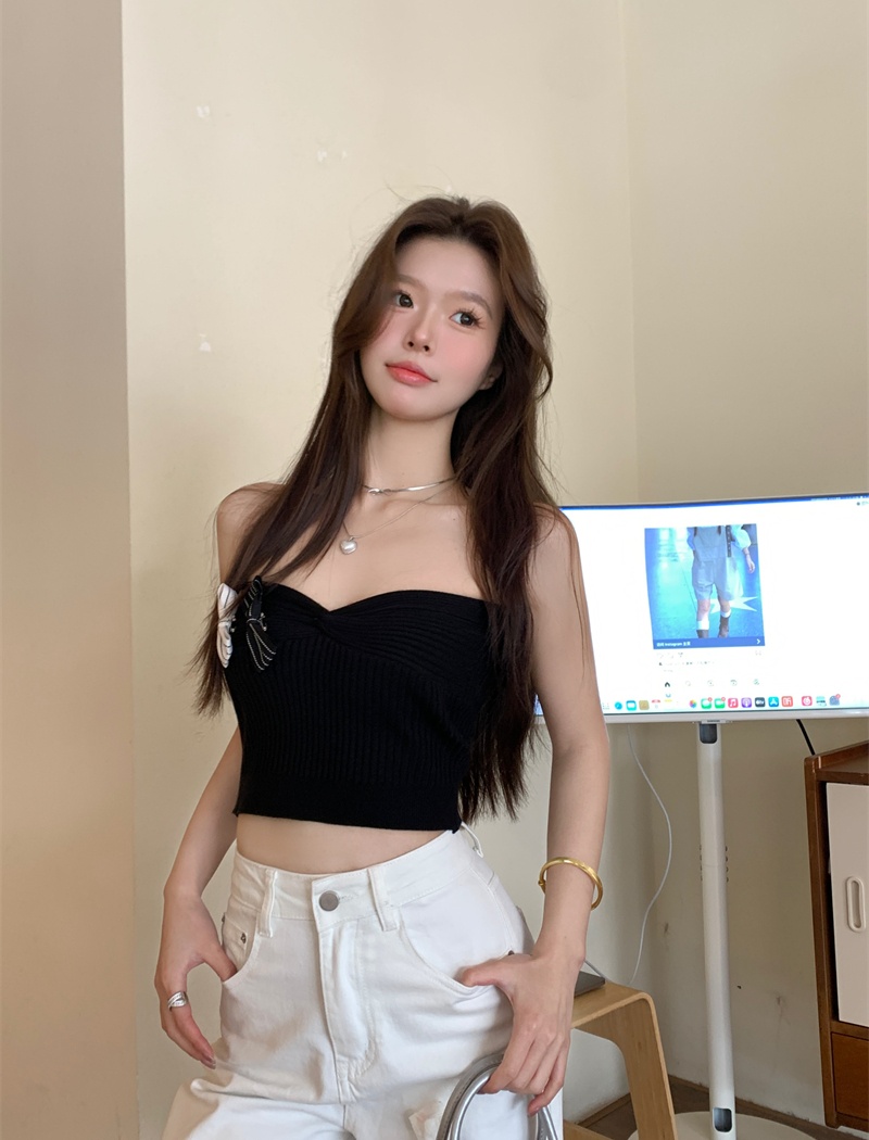 Spring and summer niche vest all-match tops for women