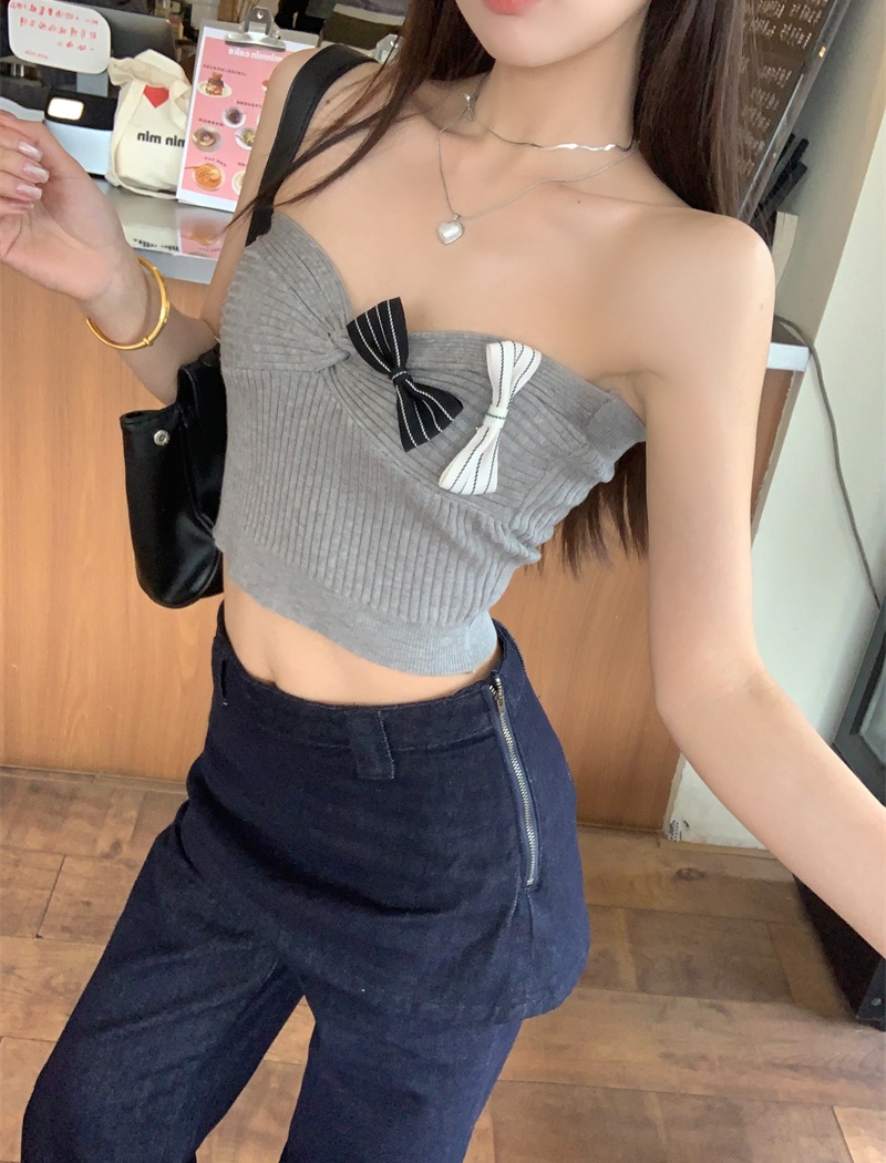 Spring and summer niche vest all-match tops for women