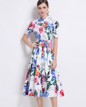 Slim sleeveless big skirt halter gauze long dress