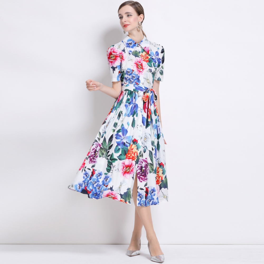 Slim sleeveless big skirt halter gauze long dress