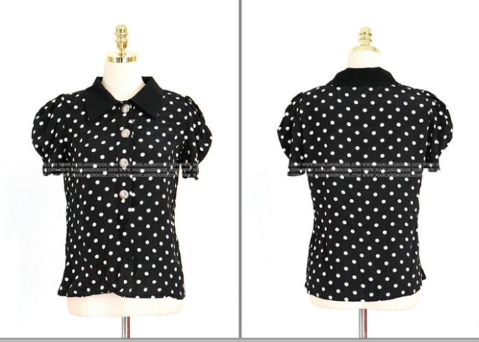 Nine tenths V-neck shirt slim jumpsuit 2pcs set