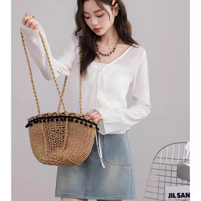 Sunscreen summer frenum cardigan long sleeve V-neck shirts