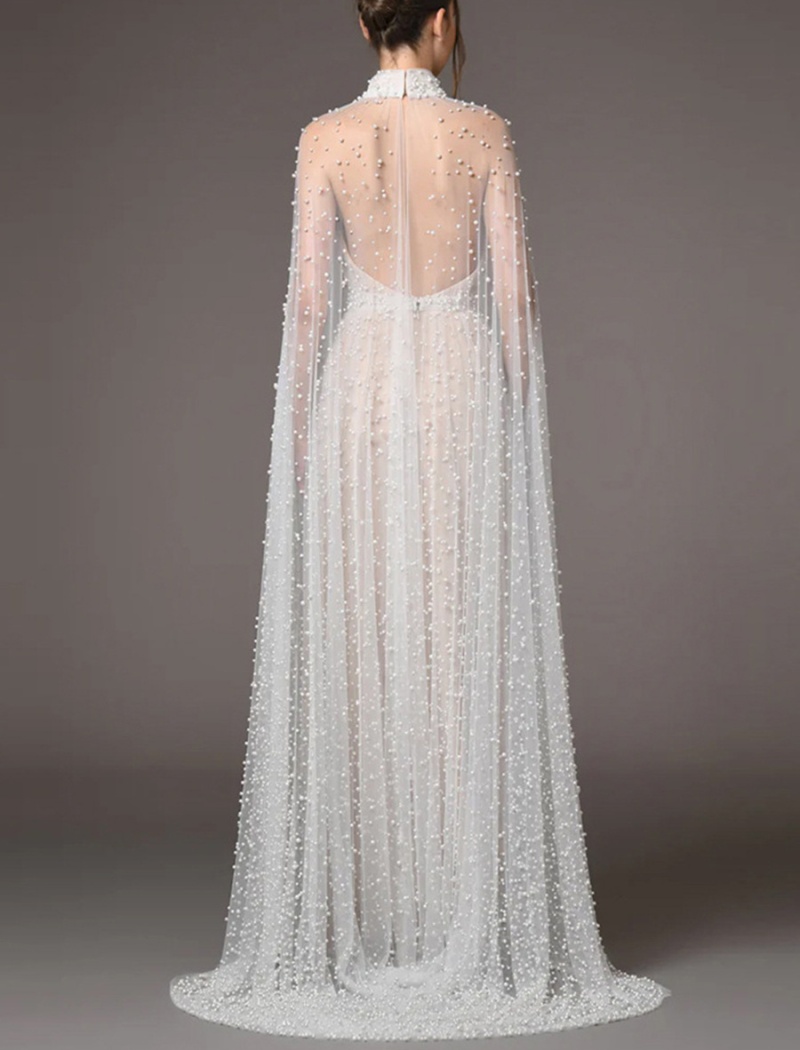 Summer cstand collar shawl long dress for women