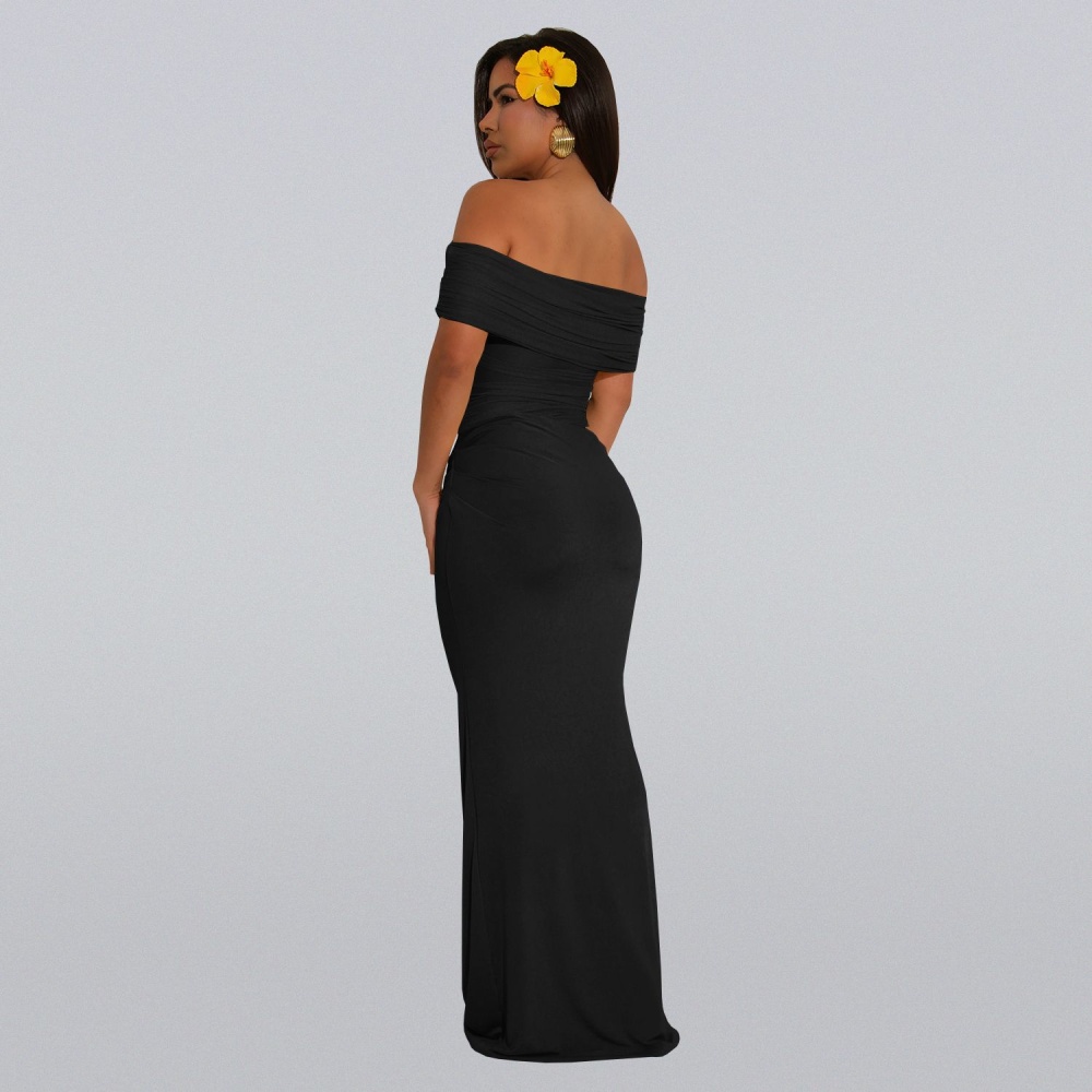 Wrapped chest fashion perspective dress for women