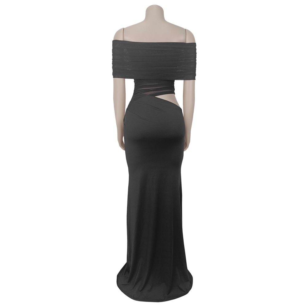 Wrapped chest fashion perspective dress for women