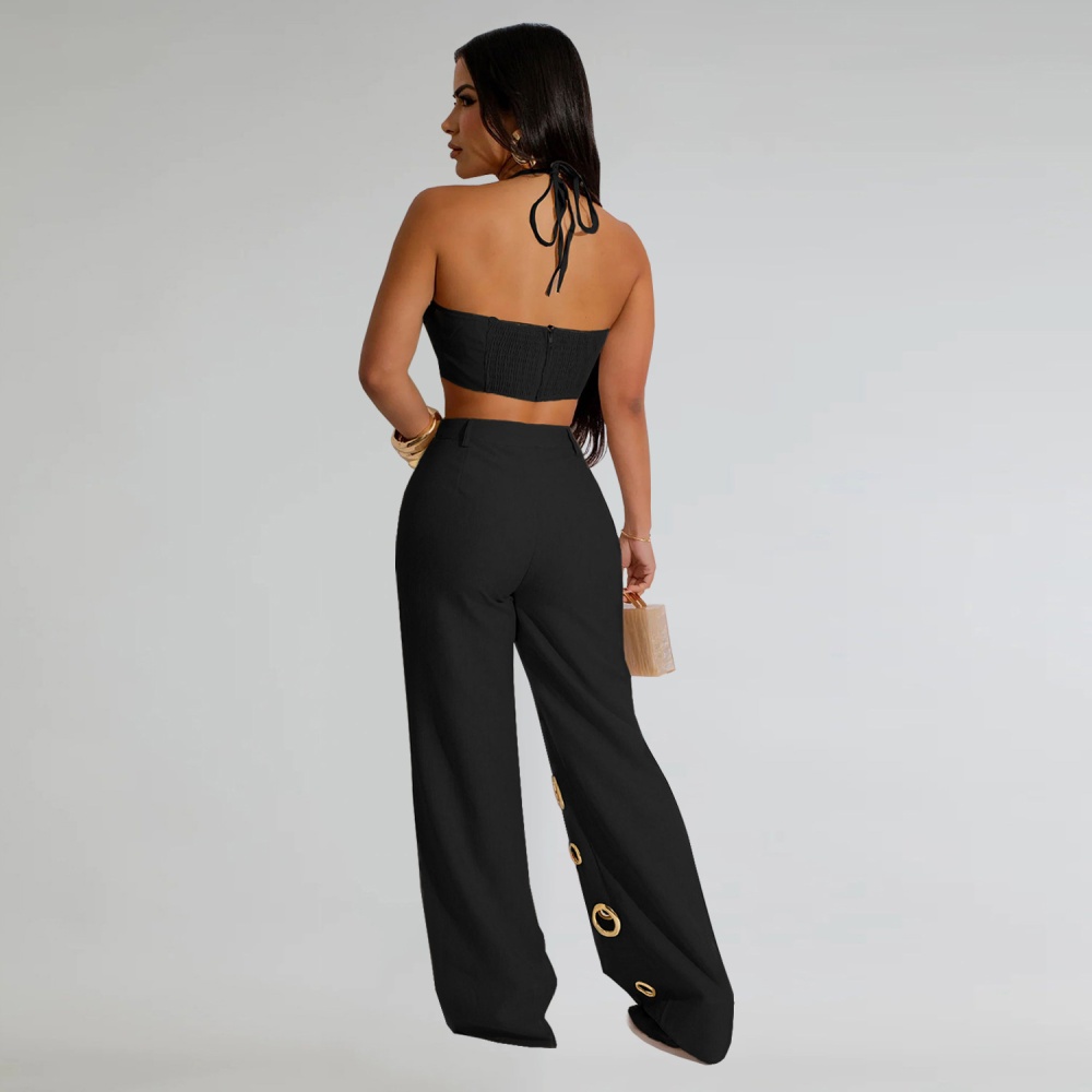 Fashion sexy European style long pants 2pcs set