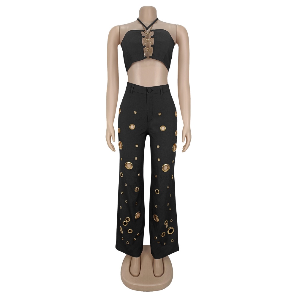 Fashion sexy European style long pants 2pcs set