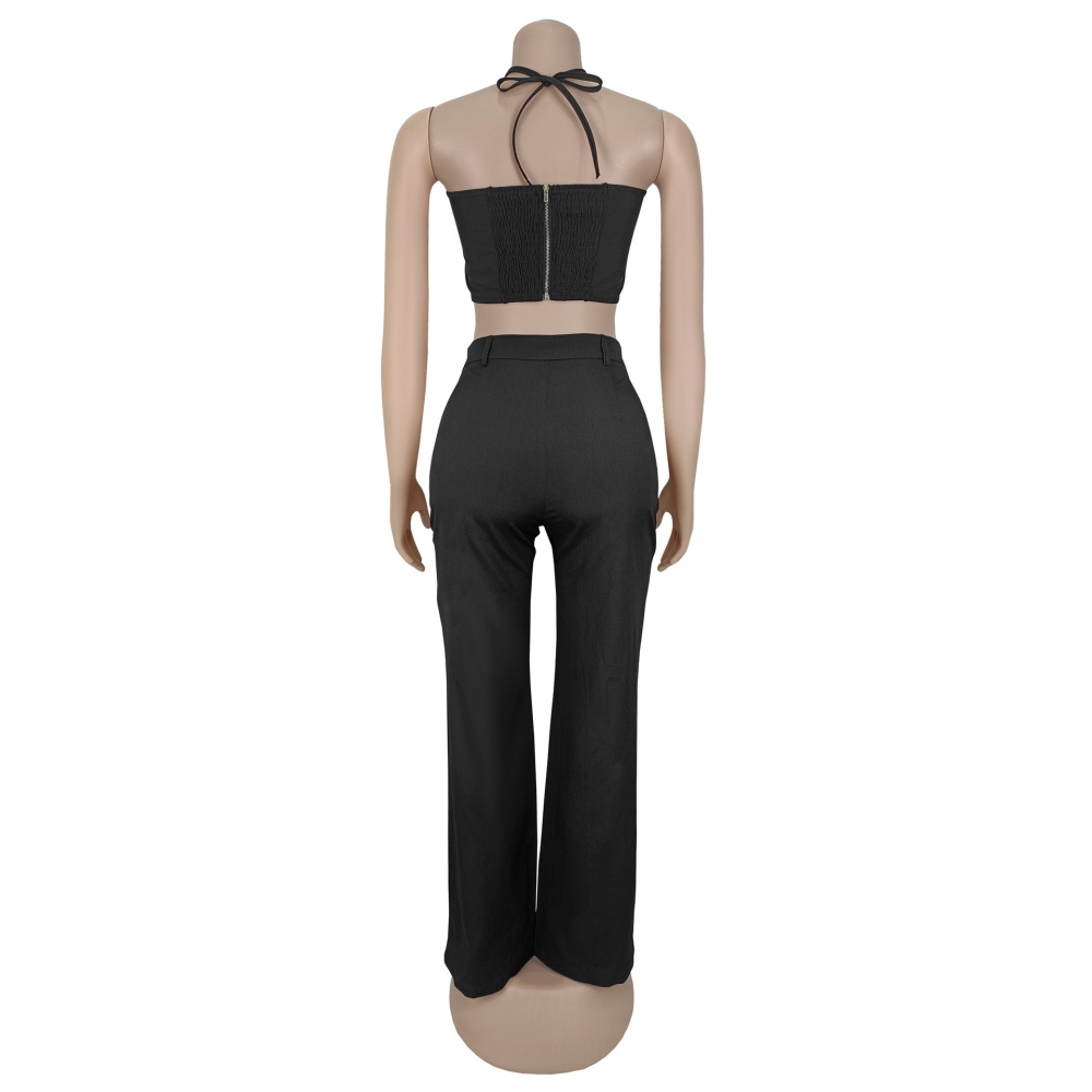 Fashion sexy European style long pants 2pcs set