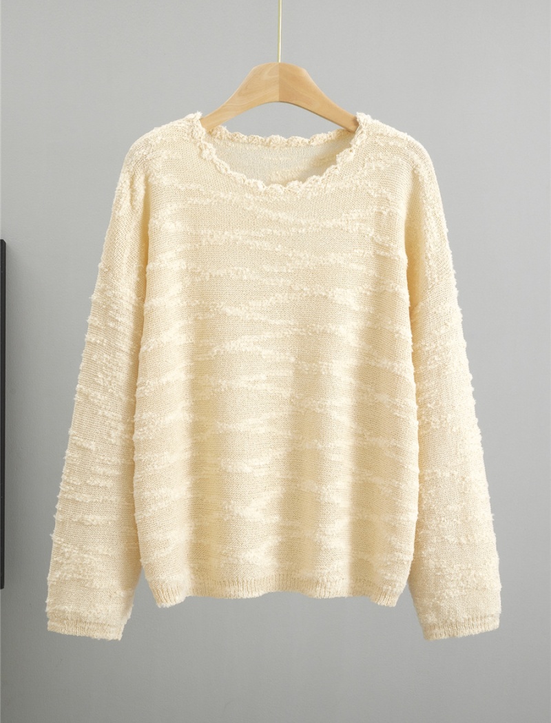 Pullover wears outside tops European style sweater for women