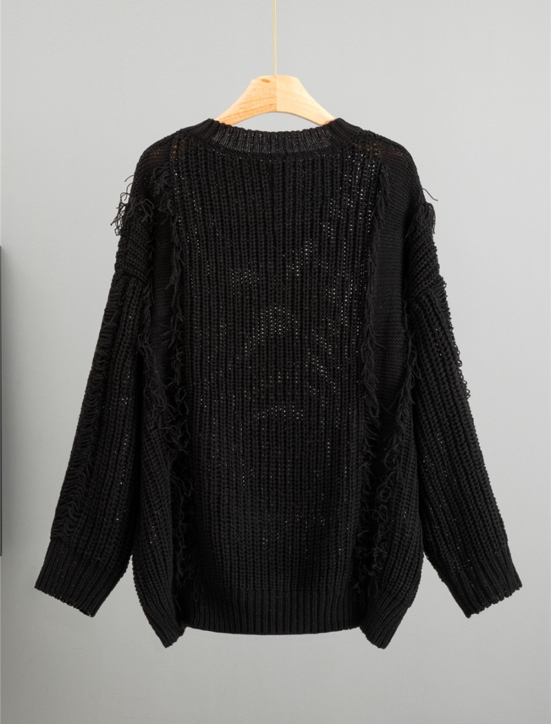 Loose pure sweater knitted lazy coat for women