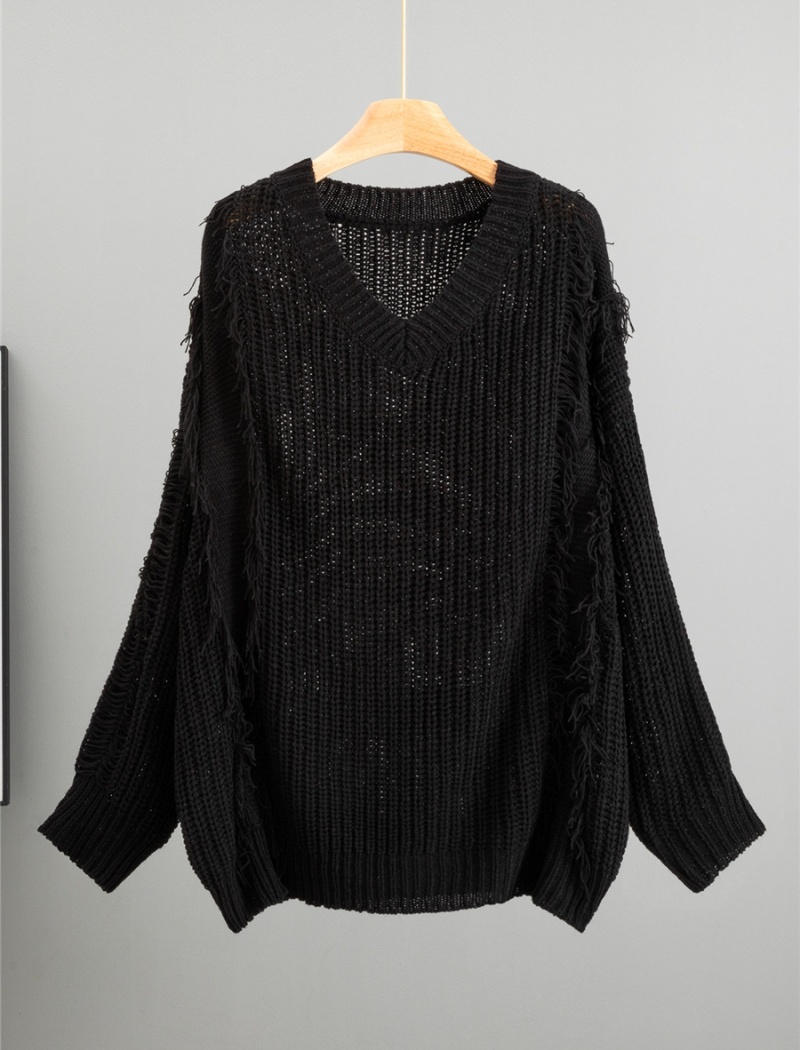 Loose pure sweater knitted lazy coat for women