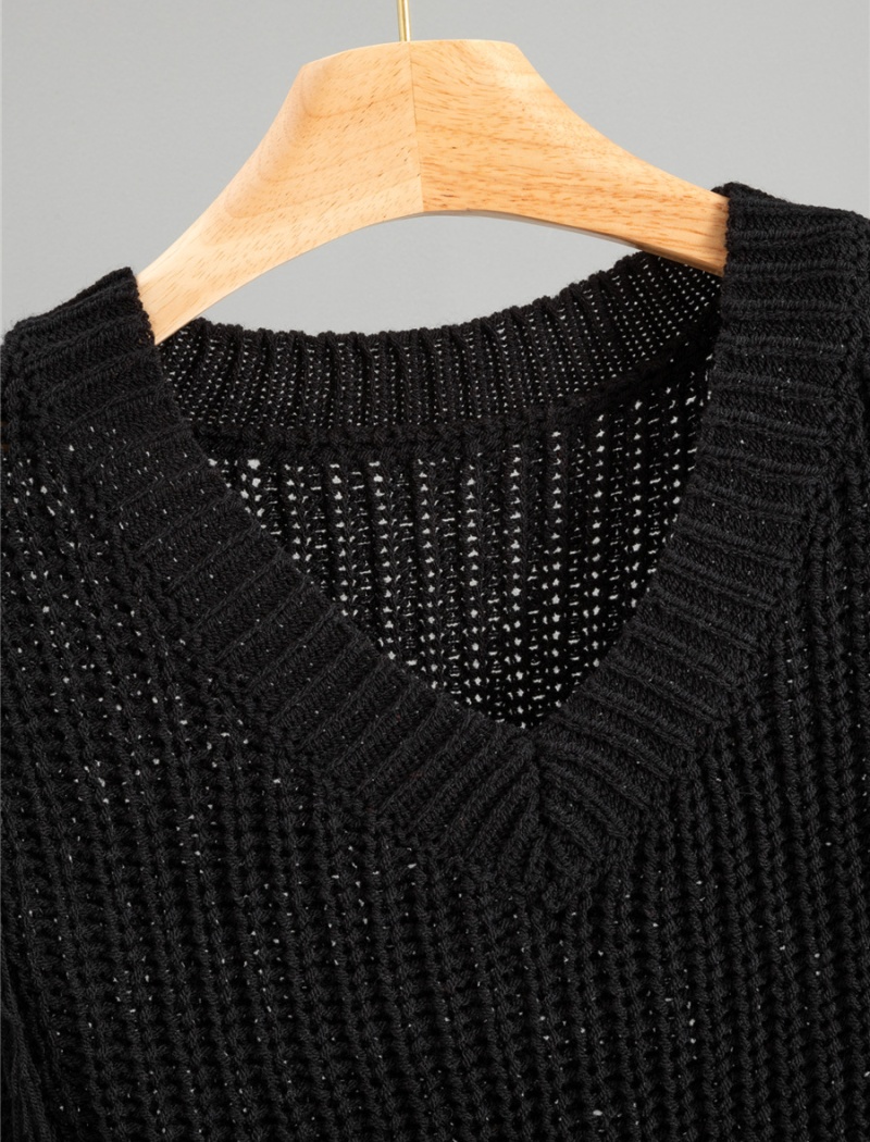 Loose pure sweater knitted lazy coat for women