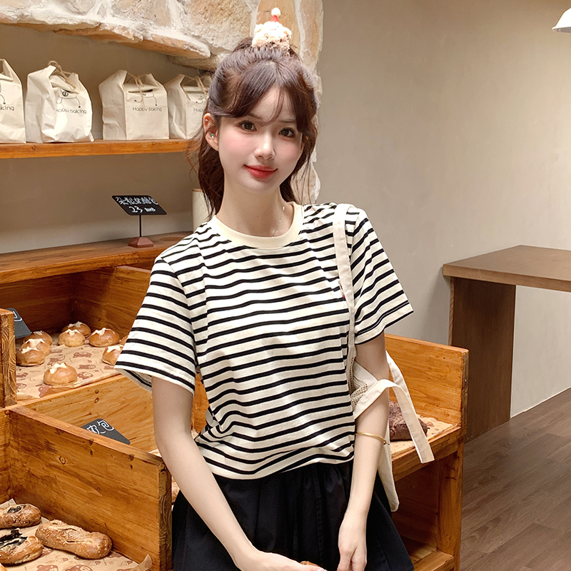 Slim Casual summer tops loose short sleeve T-shirt