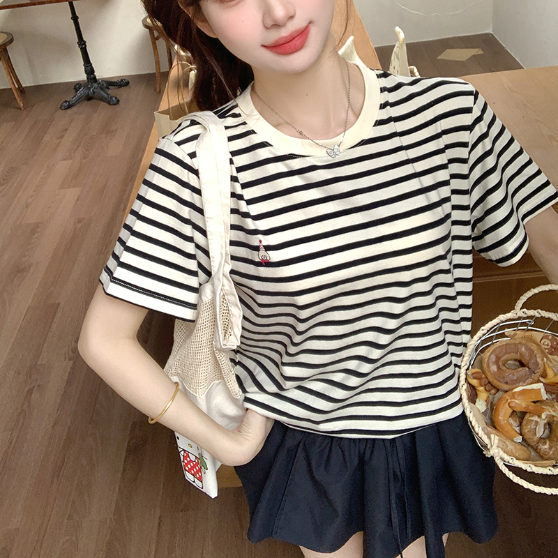 Slim Casual summer tops loose short sleeve T-shirt