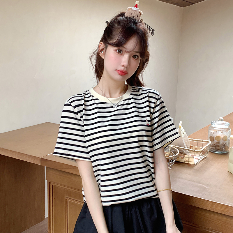 Slim Casual summer tops loose short sleeve T-shirt