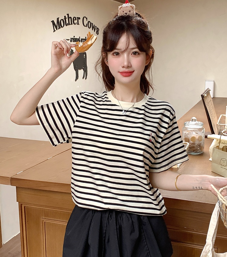 Slim Casual summer tops loose short sleeve T-shirt