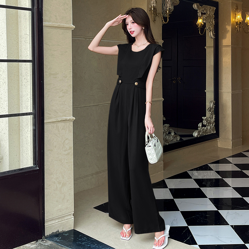 Temperament fashion jumpsuit ladies slim long pants