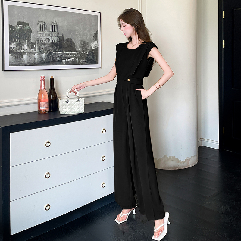 Temperament fashion jumpsuit ladies slim long pants