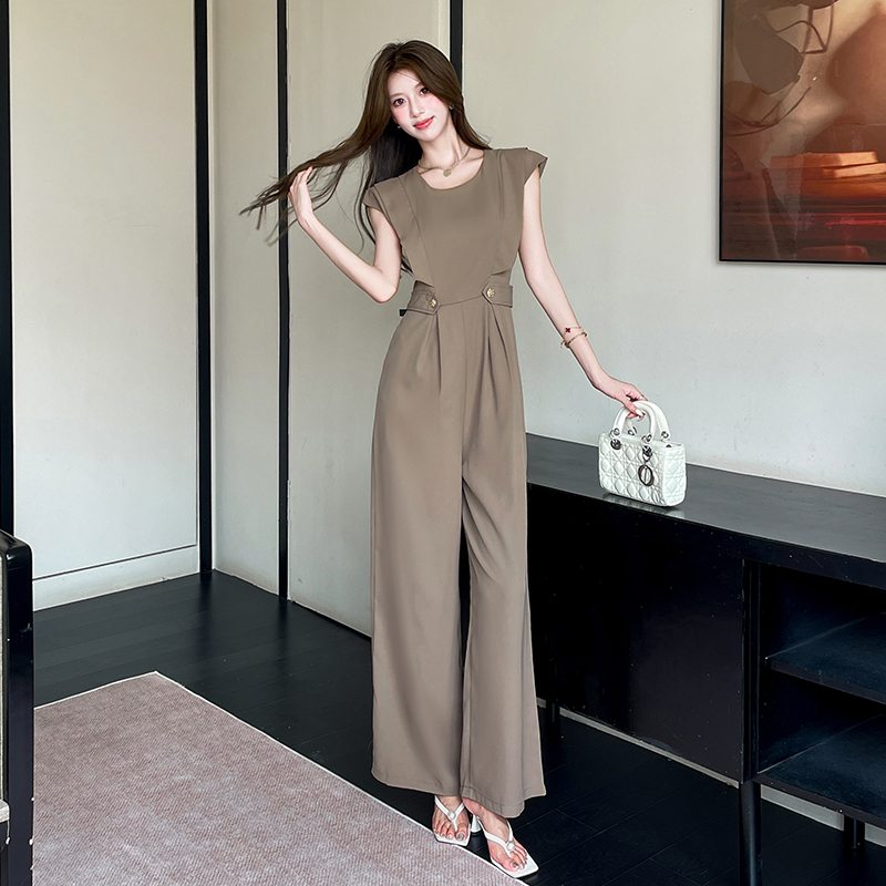 Temperament fashion jumpsuit ladies slim long pants