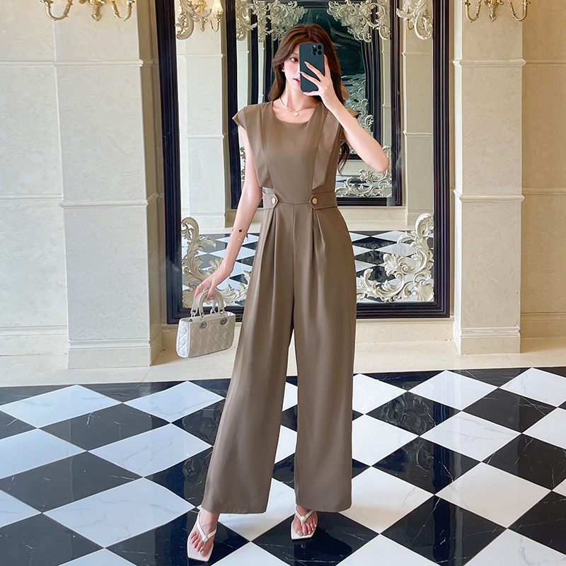 Temperament fashion jumpsuit ladies slim long pants