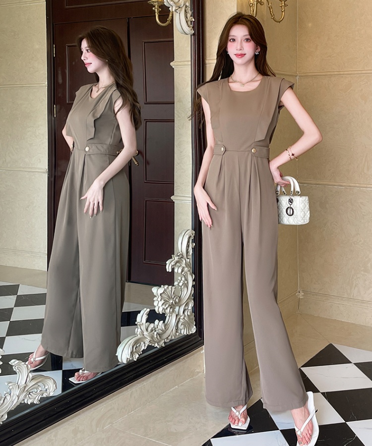 Temperament fashion jumpsuit ladies slim long pants