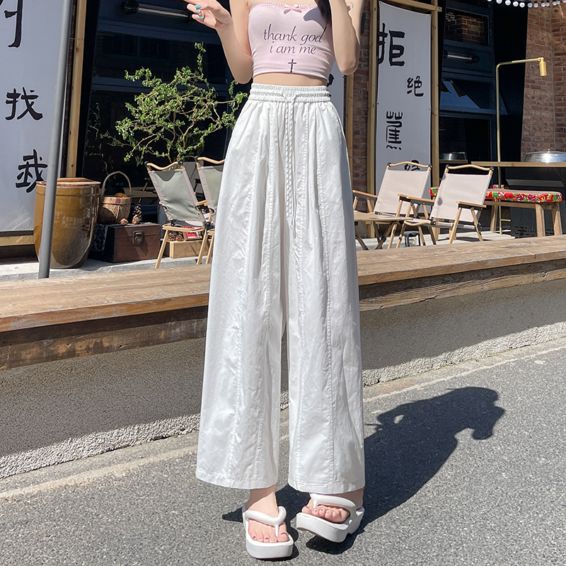 High waist nine tenths casual pants cotton harem pants