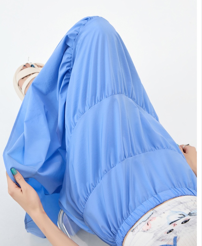 Elastic waist long dress skirt for women