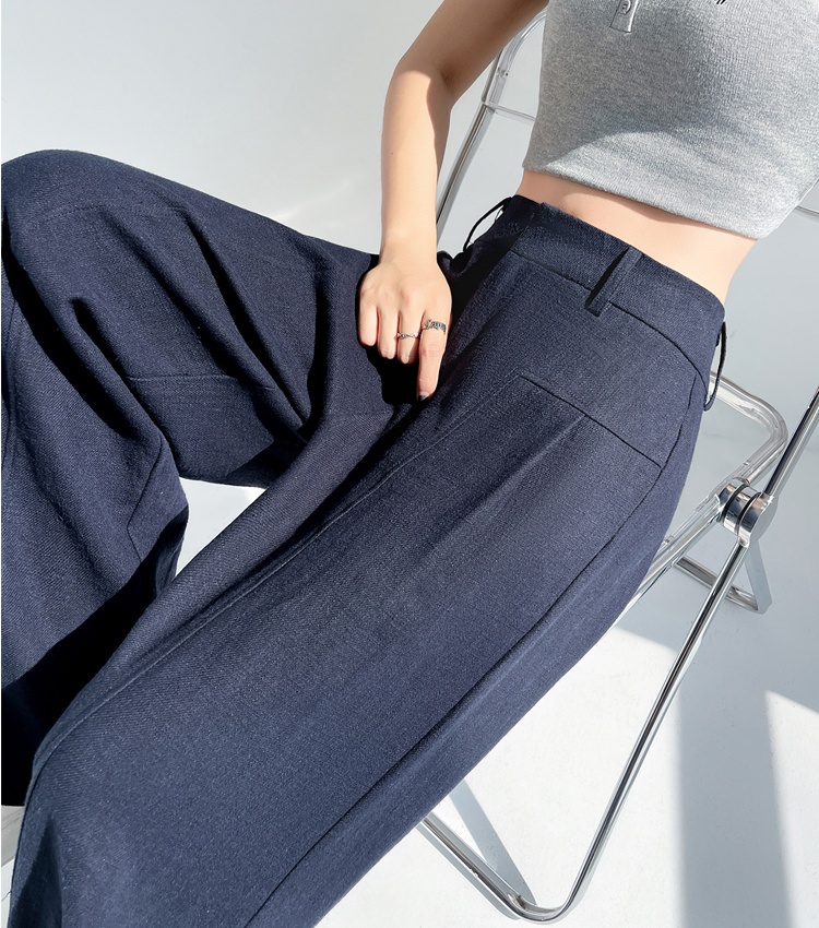 Mopping pants high waist wide leg pants for women