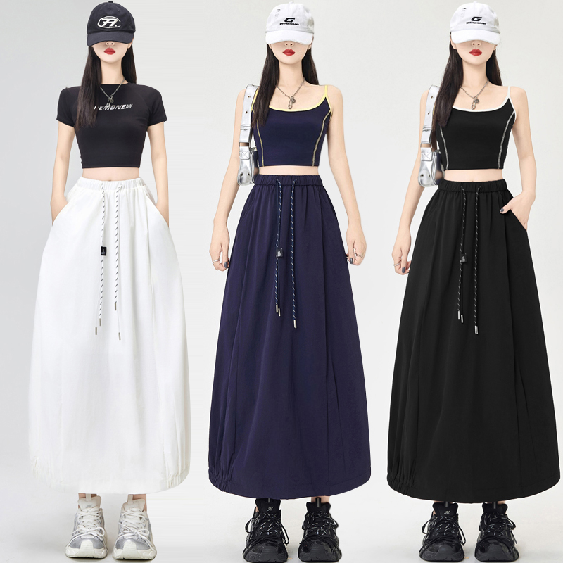 A-line long summer bud skirt sports slim skirt for women