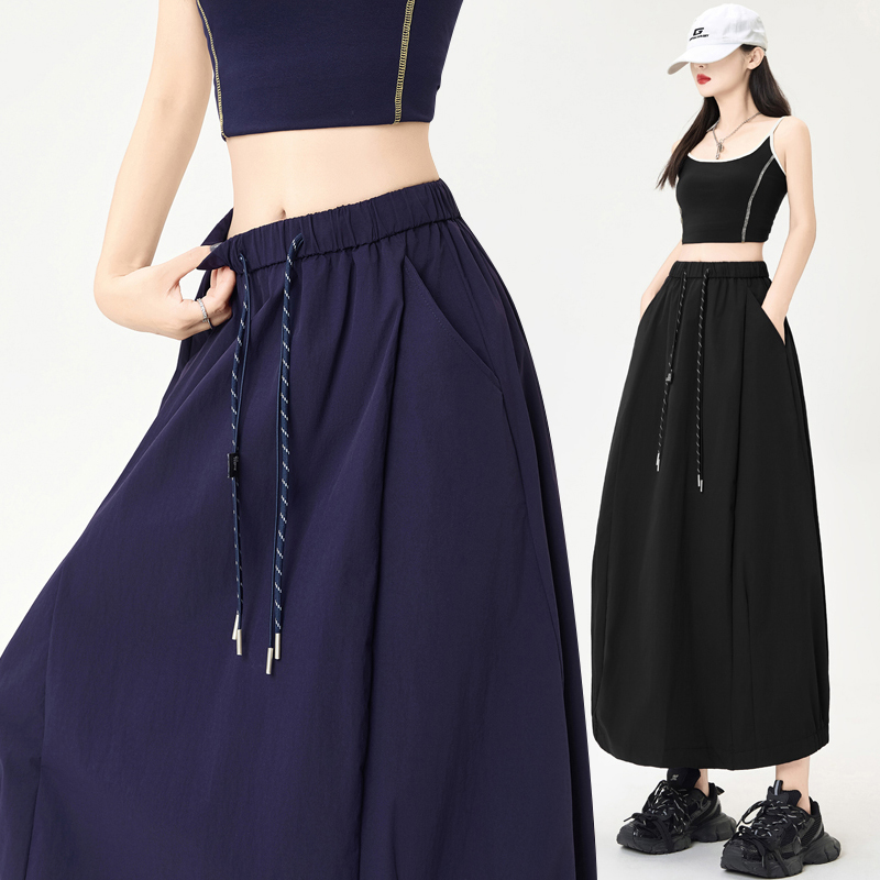 A-line long summer bud skirt sports slim skirt for women