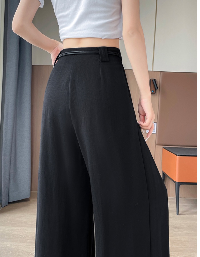 Loose wide leg pants drape business suit for women