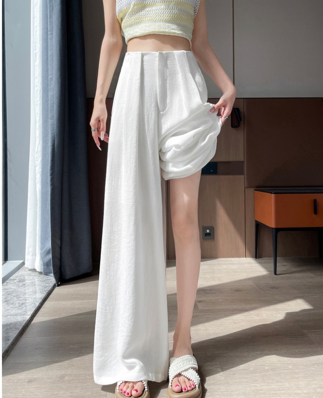 Loose wide leg pants drape business suit for women